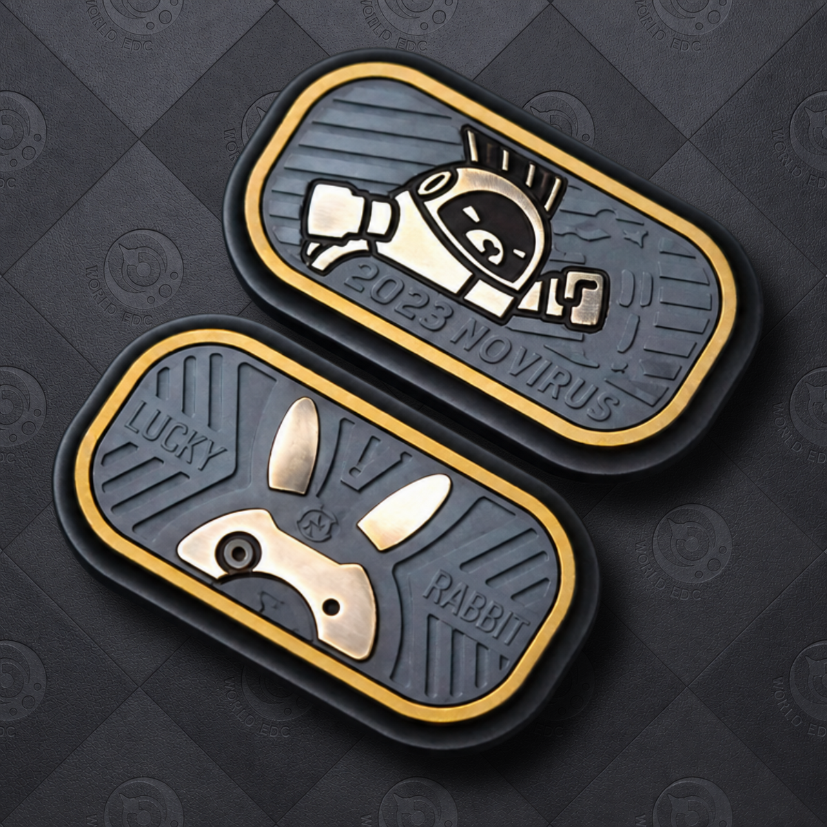 Lucky Rabbit Carved Slider Shell-No.10